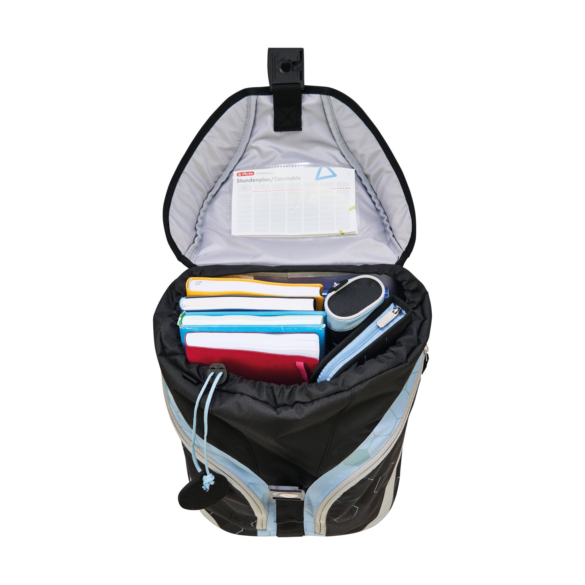 Herlitz Softlight Greenline Cyber Soccer Juego De Mochila Escolar Niño Poliéster Azul, Azul Oscuro