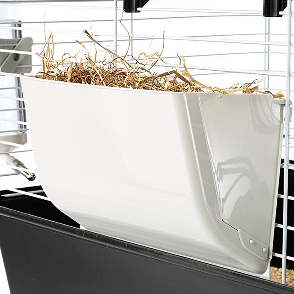 Casita 80 Blanco X1 Jaula Para Conejos 52x21x83