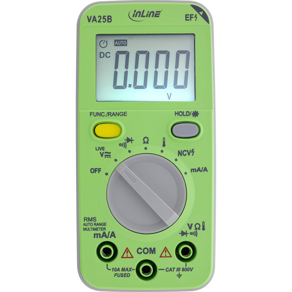 Inline® Multimeter With Auto-Range, Pocket Size