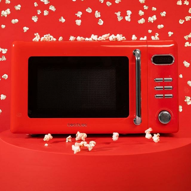 Microondas 20l Con Grill Cecotec Proclean 5110 Retro Red 1715 Rojo
