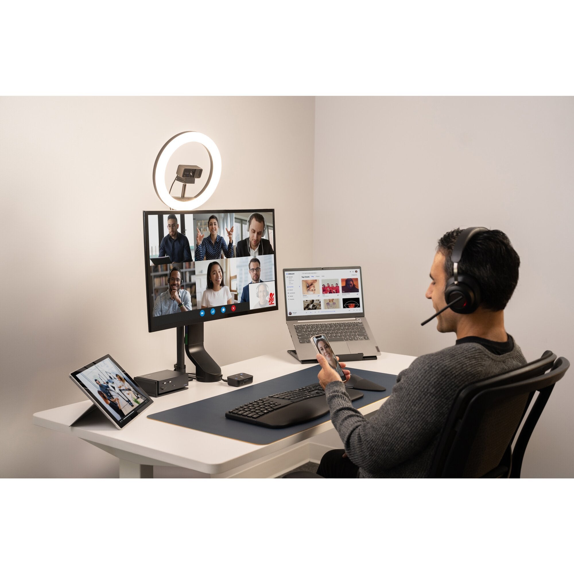 EAN 0085896834526 - Kensington H3000 Inalámbrico Diadema Juego USB Tipo C Negro imagen 20