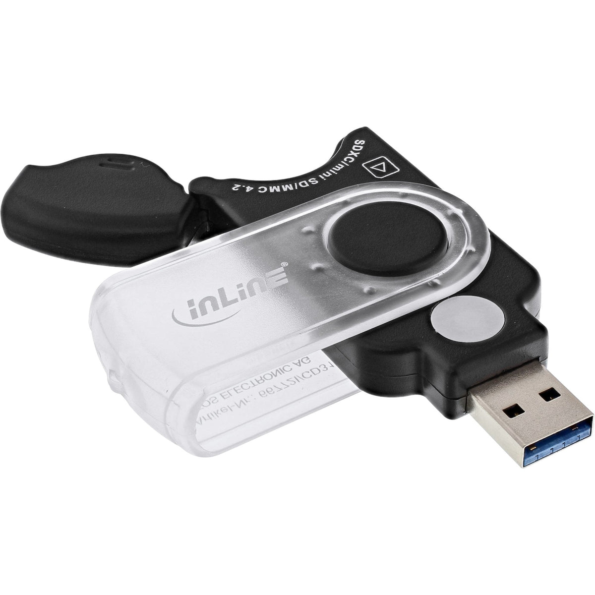 Lector De Tarjetas Inline Mobile Usb 3.0, Para Sd/Sdhc/Sdxc, Microsd