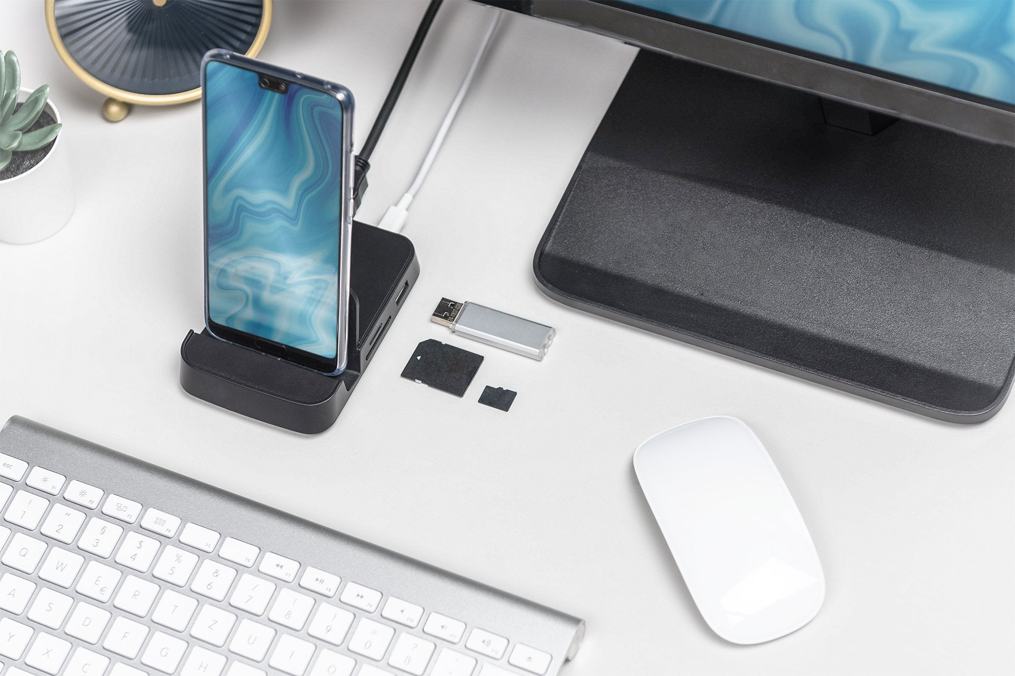 EAN 4016032462873 - Digitus DA-70882 base para portátil y replicador de puertos USB 2.0 Negro imagen 3