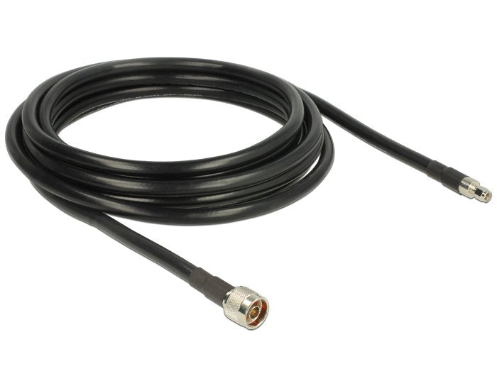 Delock Cable De Antena De Macho N Macho Rp-Sma Cfd400 Llc400 5 M De Baja Pérdida