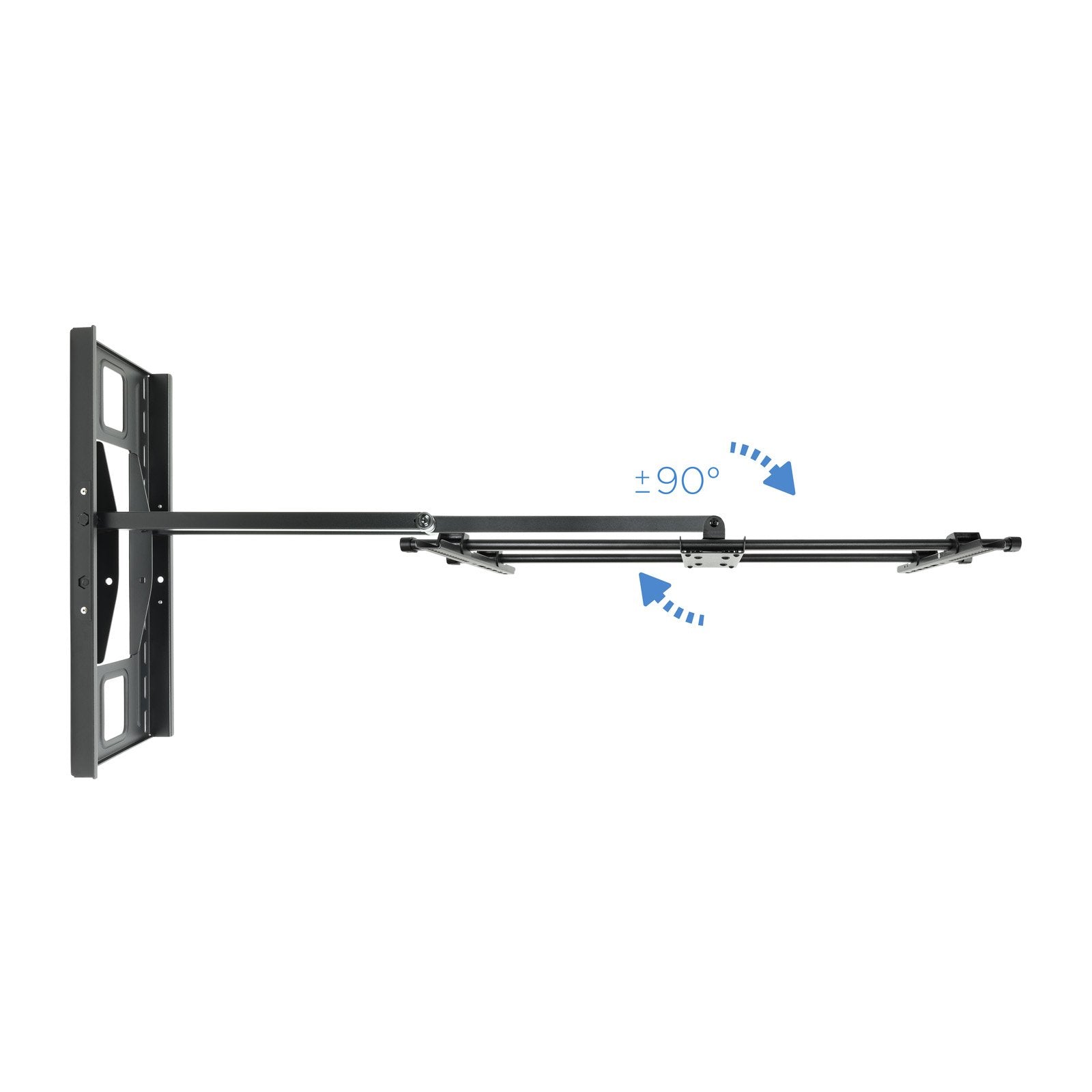 Tooq Soporte De Pared Con Brazo Articulado Para Tv De 43"-80" - Gran Angular - Giratorio E Inclinable - Peso Max 50kg -