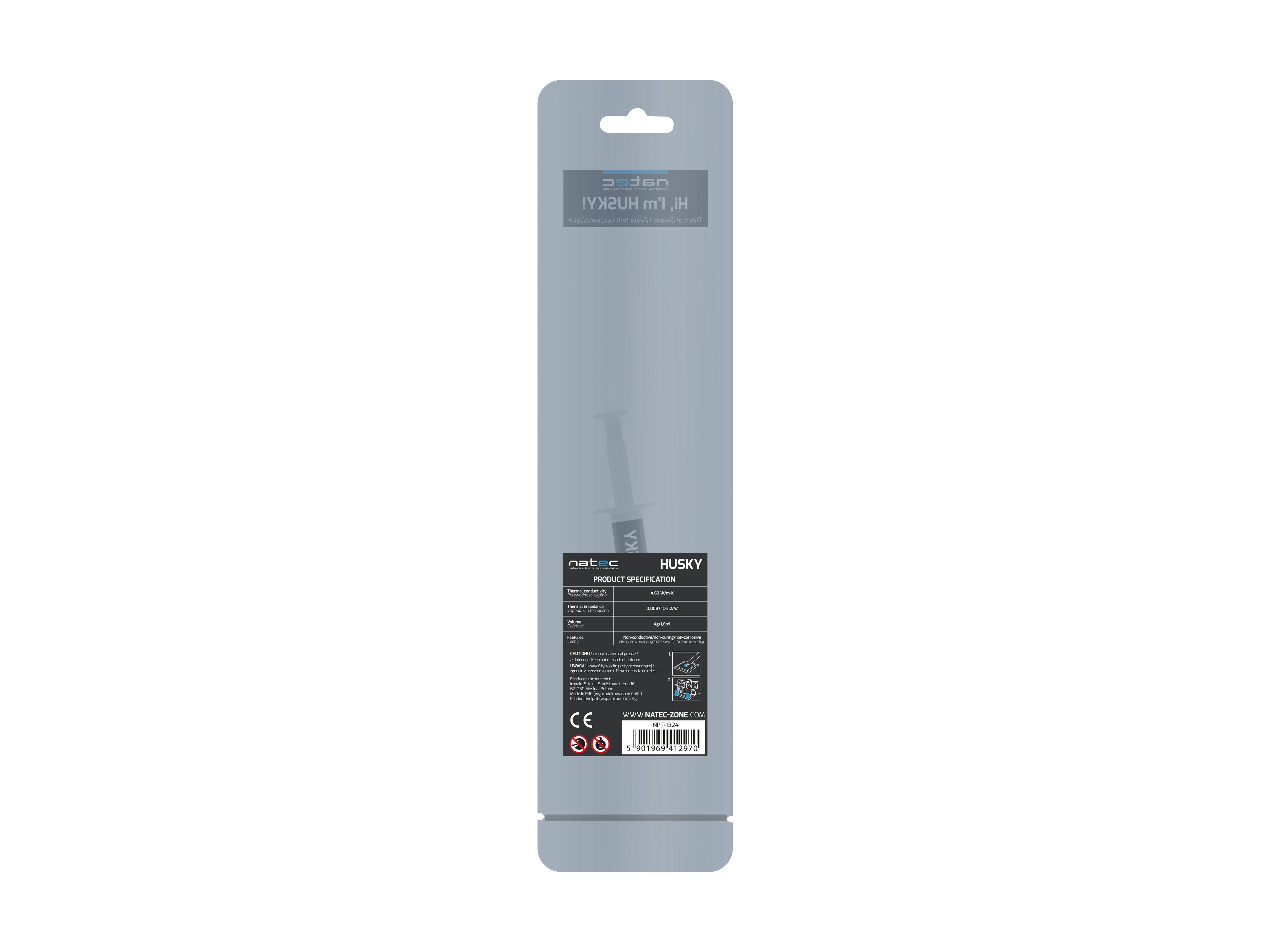 EAN 5901969412970 - NATEC Husky compuesto disipador de calor 4,63 W/m·K 4 g imagen 1