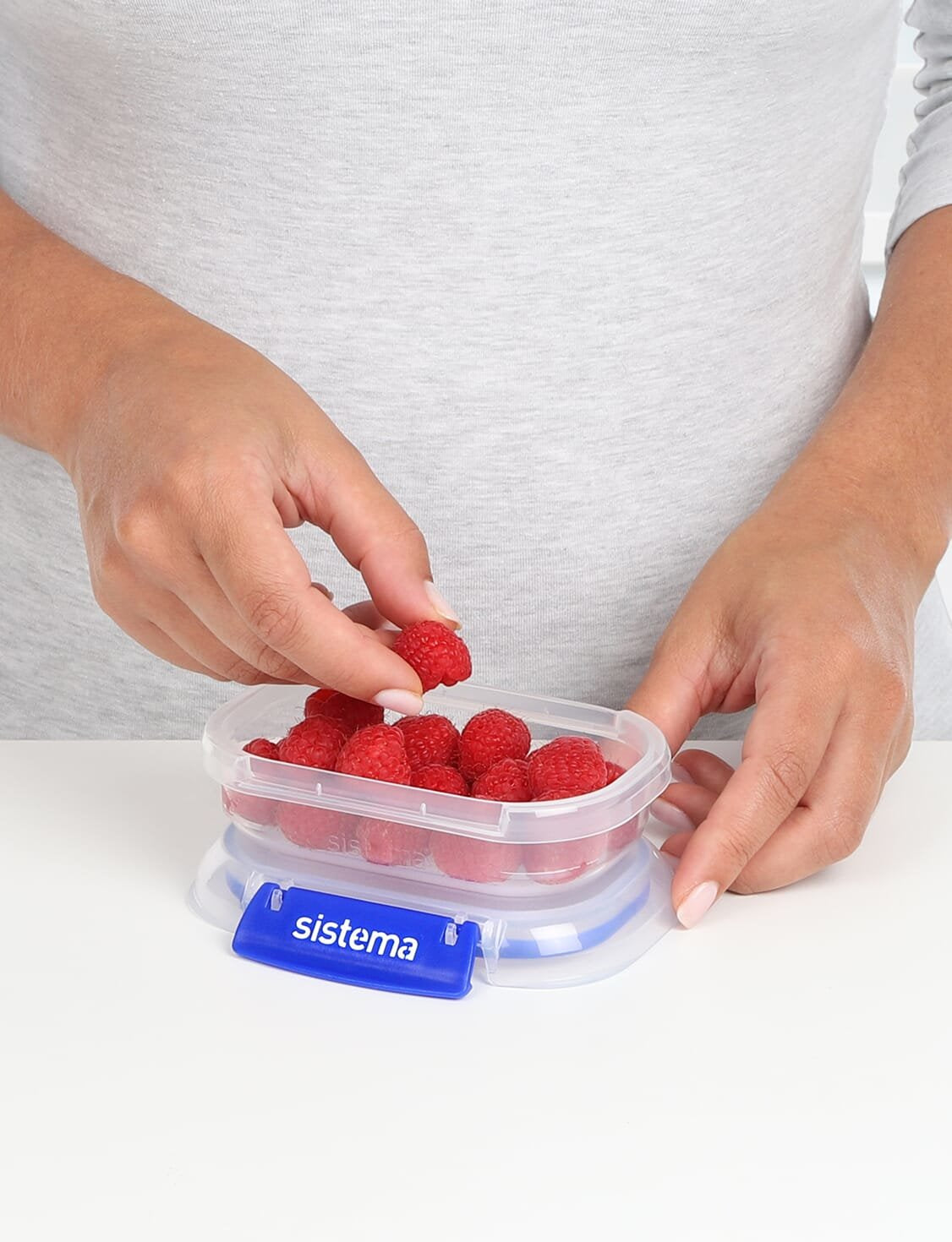 Simema Fiambrera Set Klip It Plus 3 X 180 Ml Azul