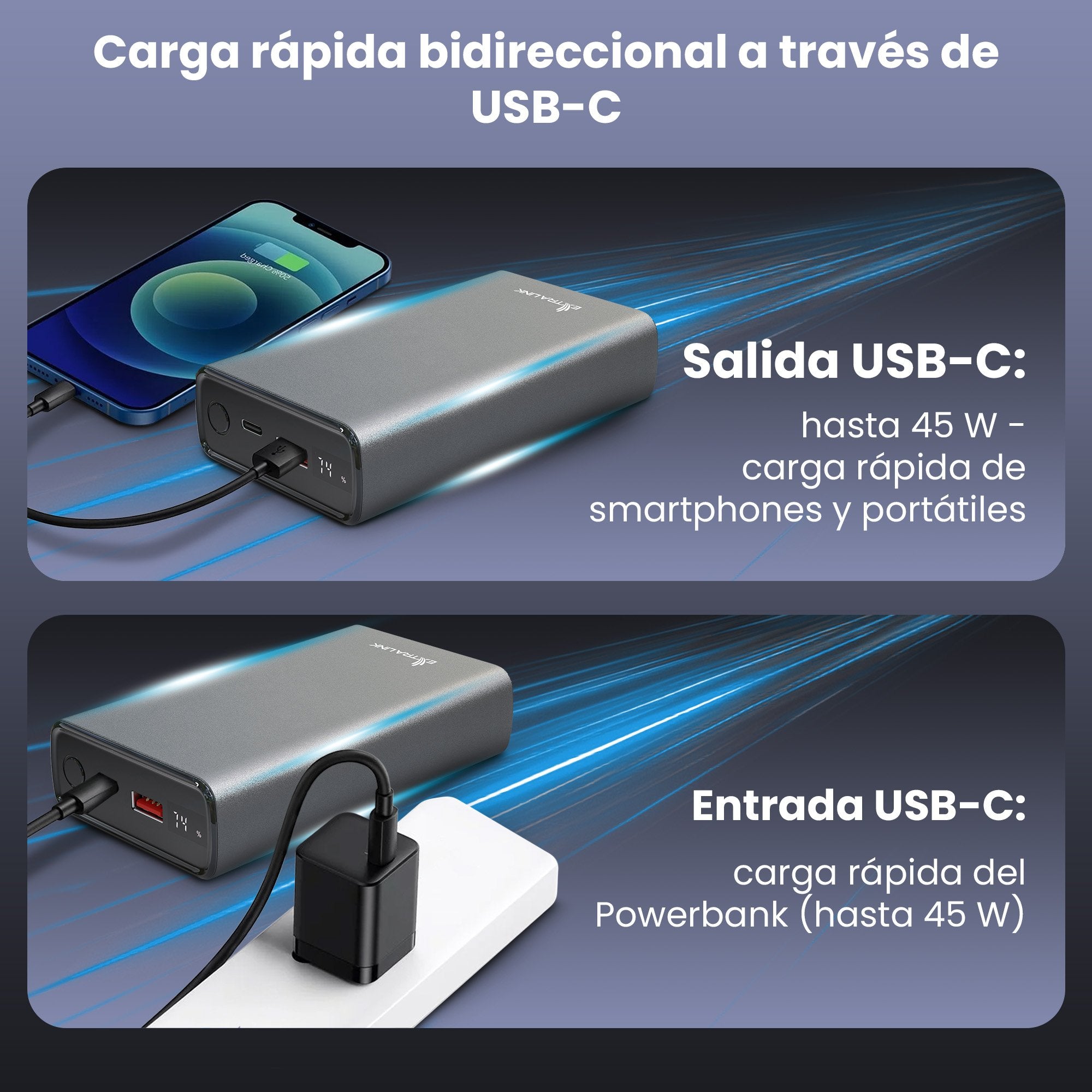 EAN 5903148919539 - Extralink EX.19539 batería externa Ión de litio Gris, Gris claro imagen 29