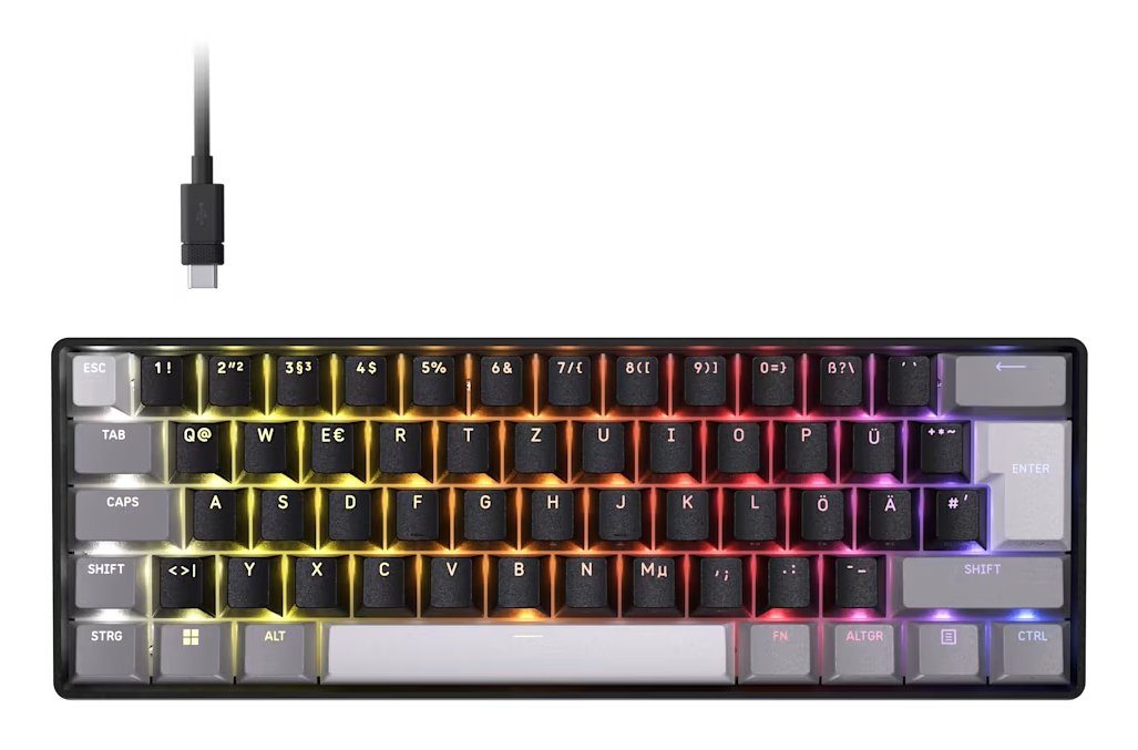 Teclado Gaming Clipper Pro Mini 60 Core Negra