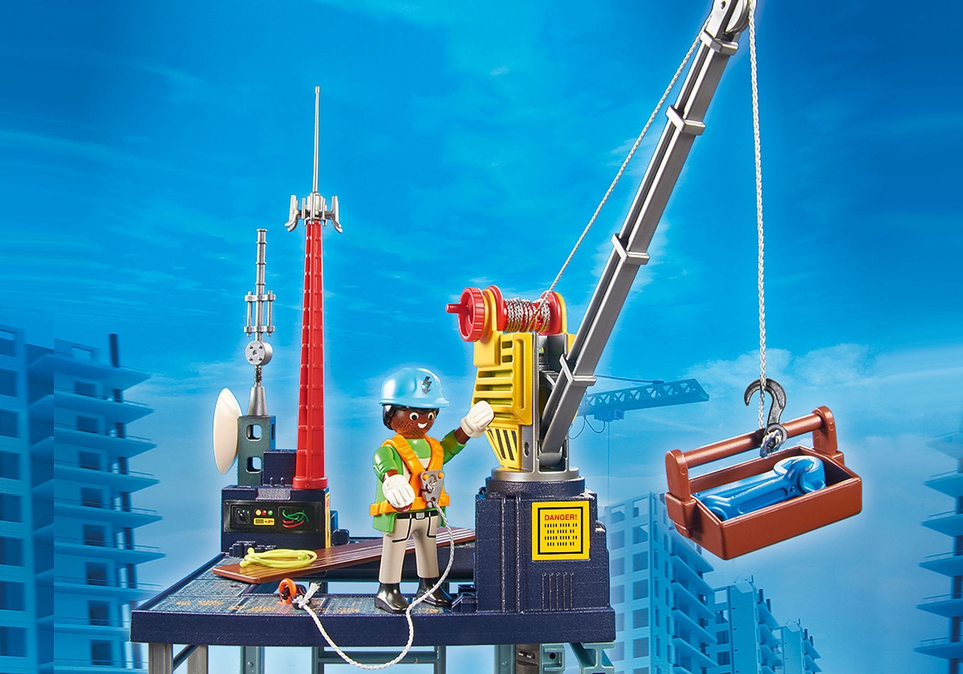 Playmobil 70816 Starter Pack Sitio De Construcción Con Grua