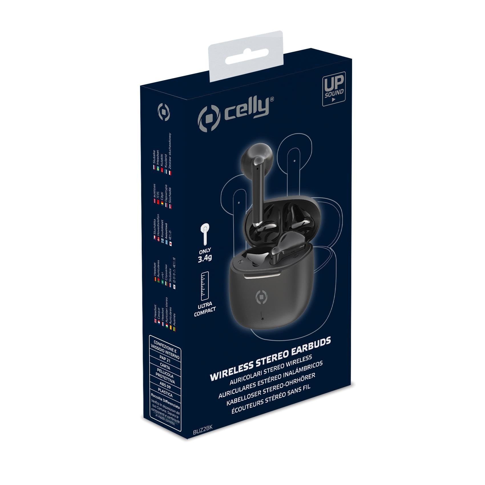Auricular Celly True Wireless Buz 2 Bk