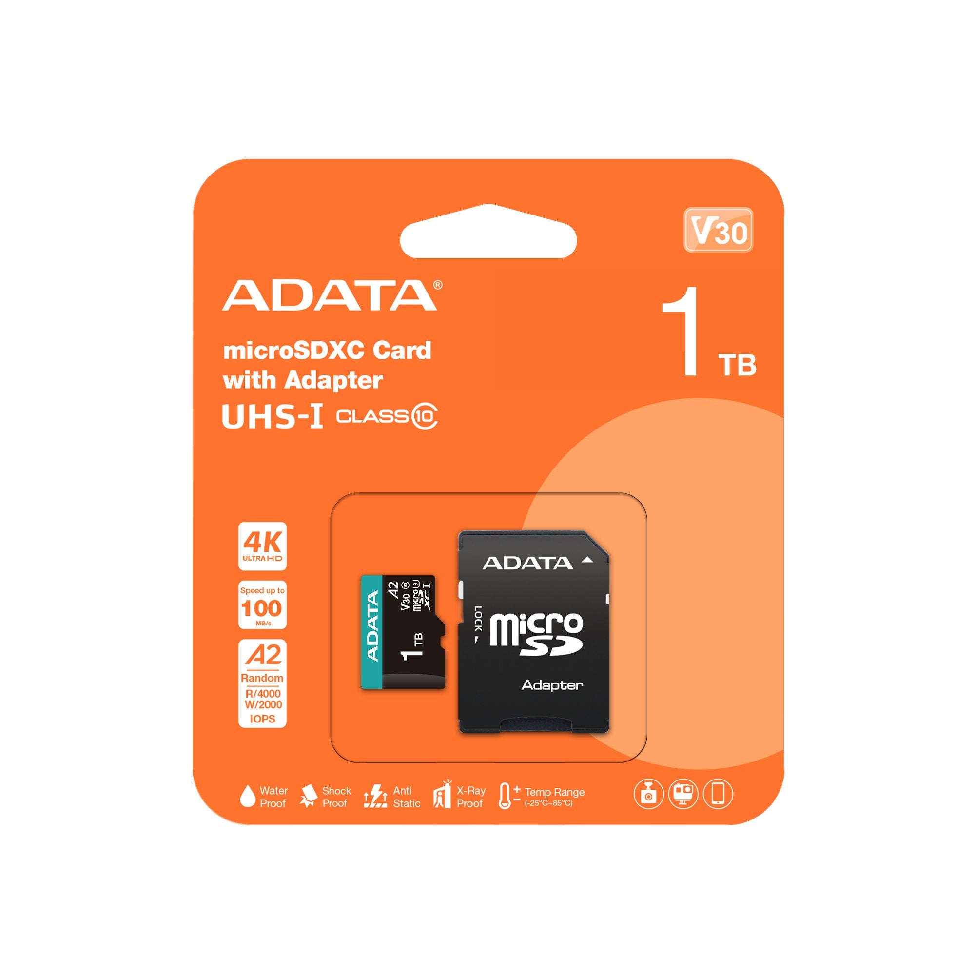 EAN 4711085945273 - ADATA AUSDX1TUI3V30SA2-RA1 memoria flash 1 TB MicroSDXC UHS-I Clase 10 imagen 1