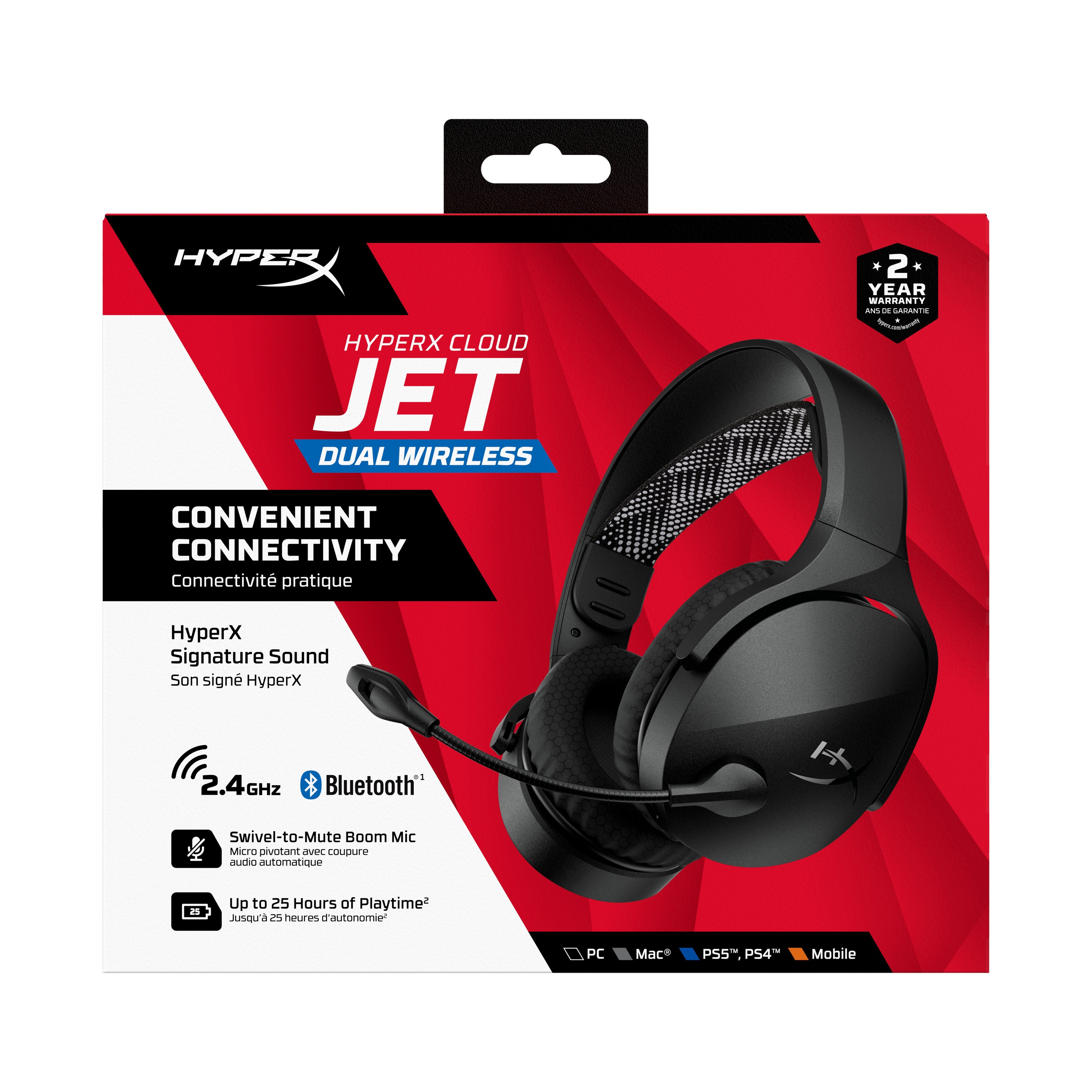 EAN 0198701202189 - HyperX Cloud Jet Wireless Black Gaming Headset Inalámbrico Diadema Juego USB tipo A Bluetooth imagen 13