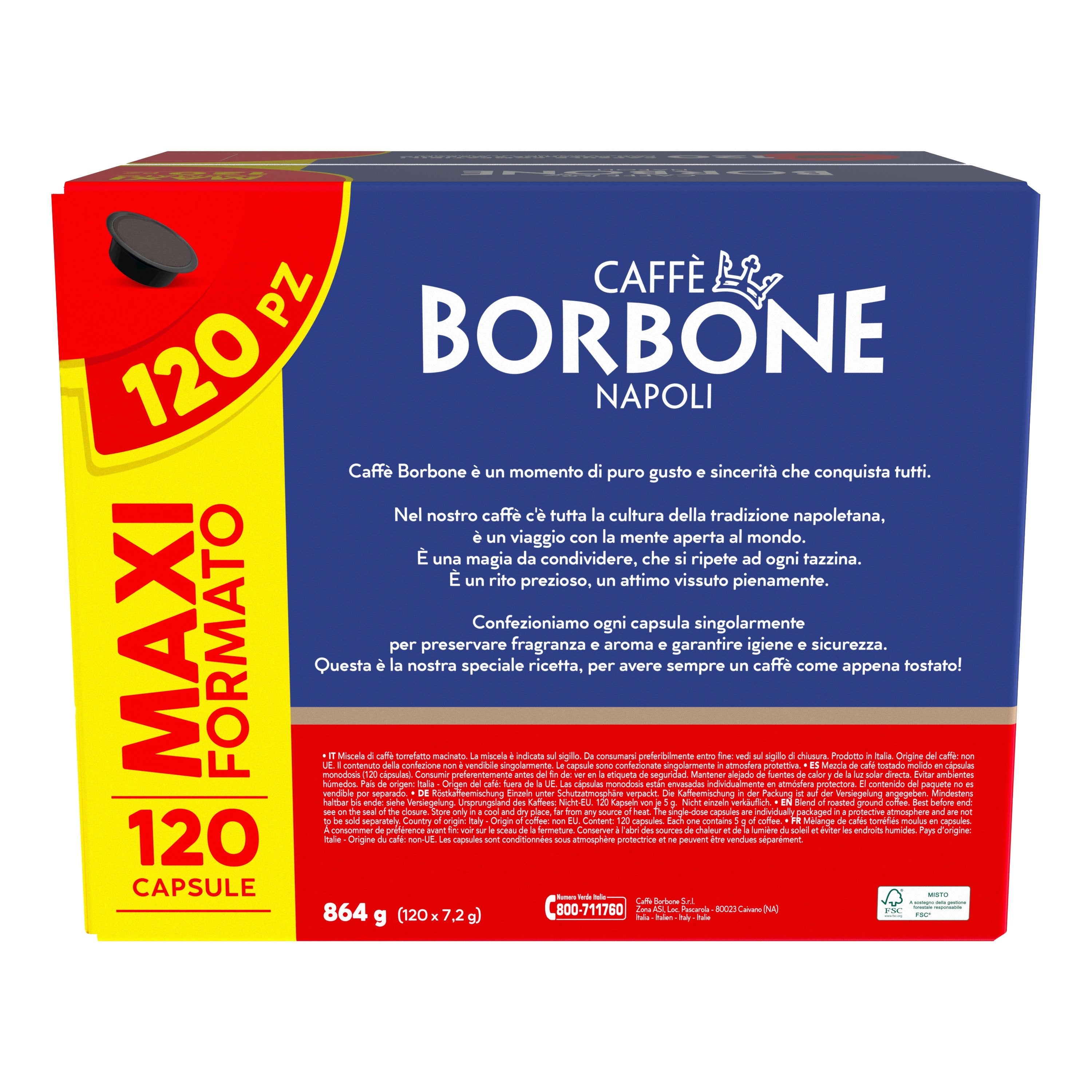 Borbone Capsule Comp. A Modo Mio Miscela Nobile (Blu) 120pz