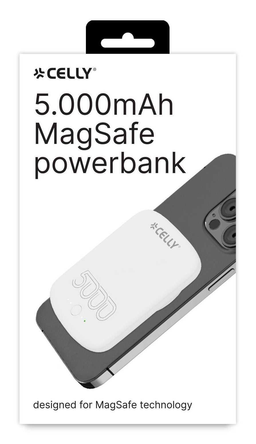 EAN 8021735208082 - Celly MAGPB5000PROWH batería externa 5000 mAh Cargador inalámbrico Blanco imagen 4