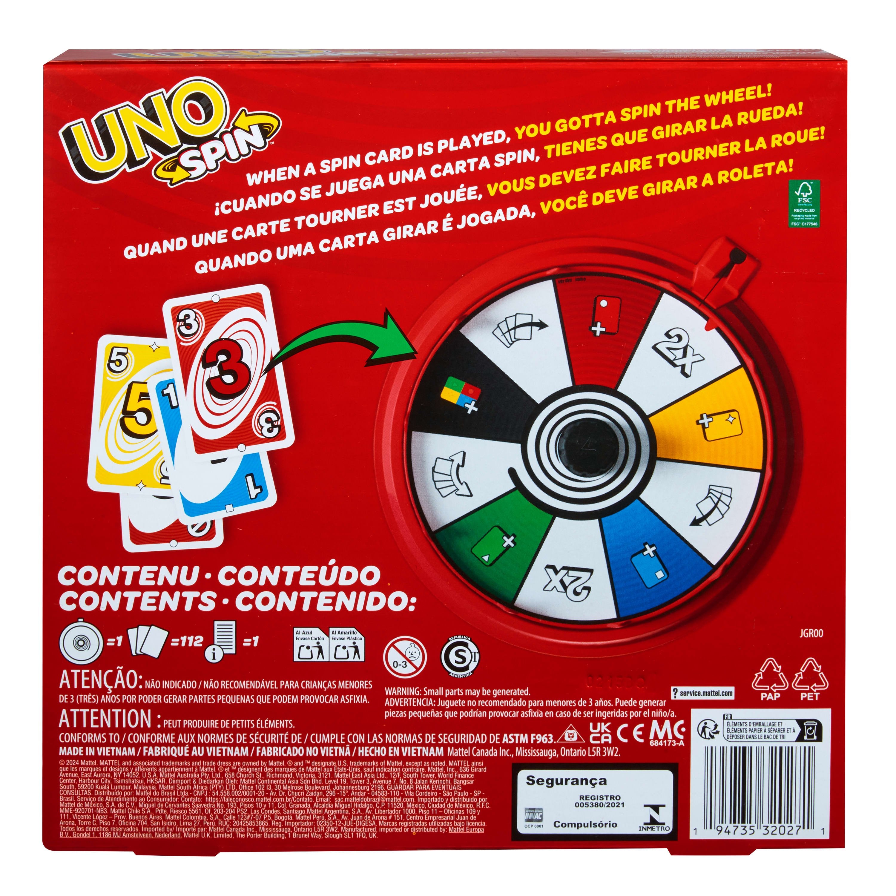 EAN 0194735320271 - Games JGR00 juego de tablero Juego De Cartas Perder las cartas imagen 3