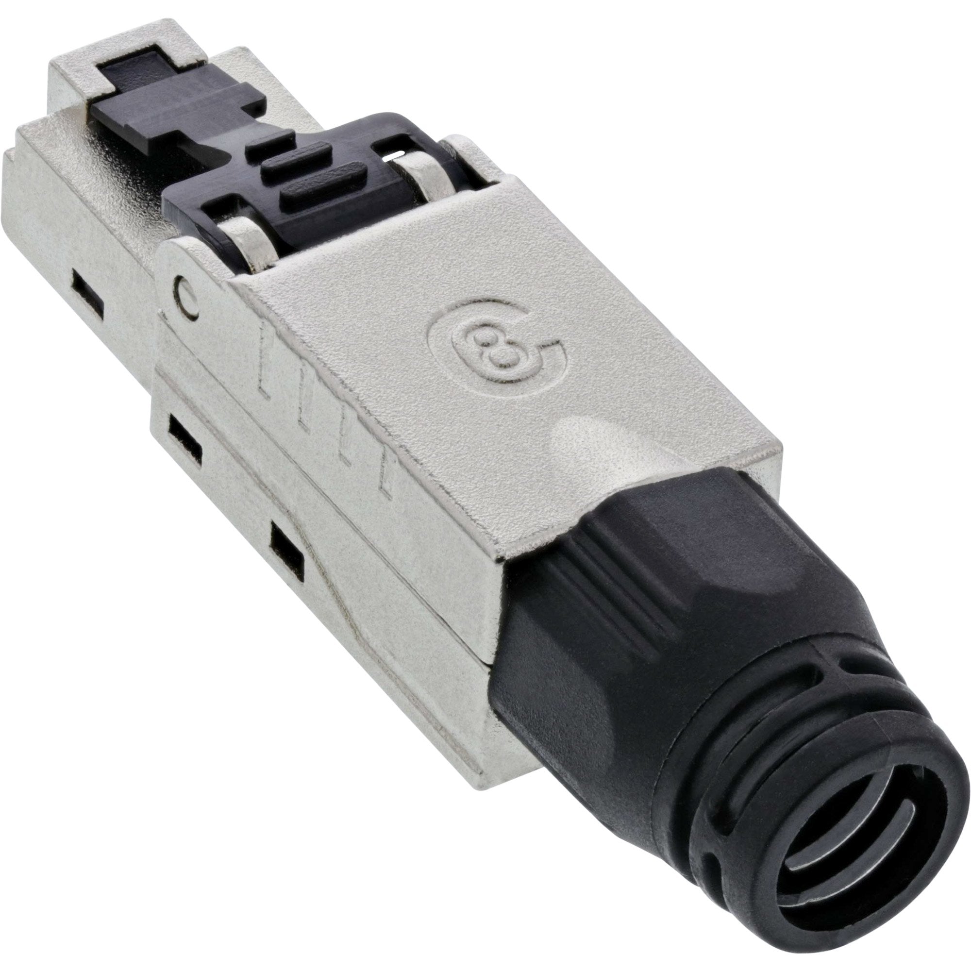 Conector Inline Rj45 Cat.8.1 2000mhz, Instalable En Campo, Blindado, Con Tapa Roscada