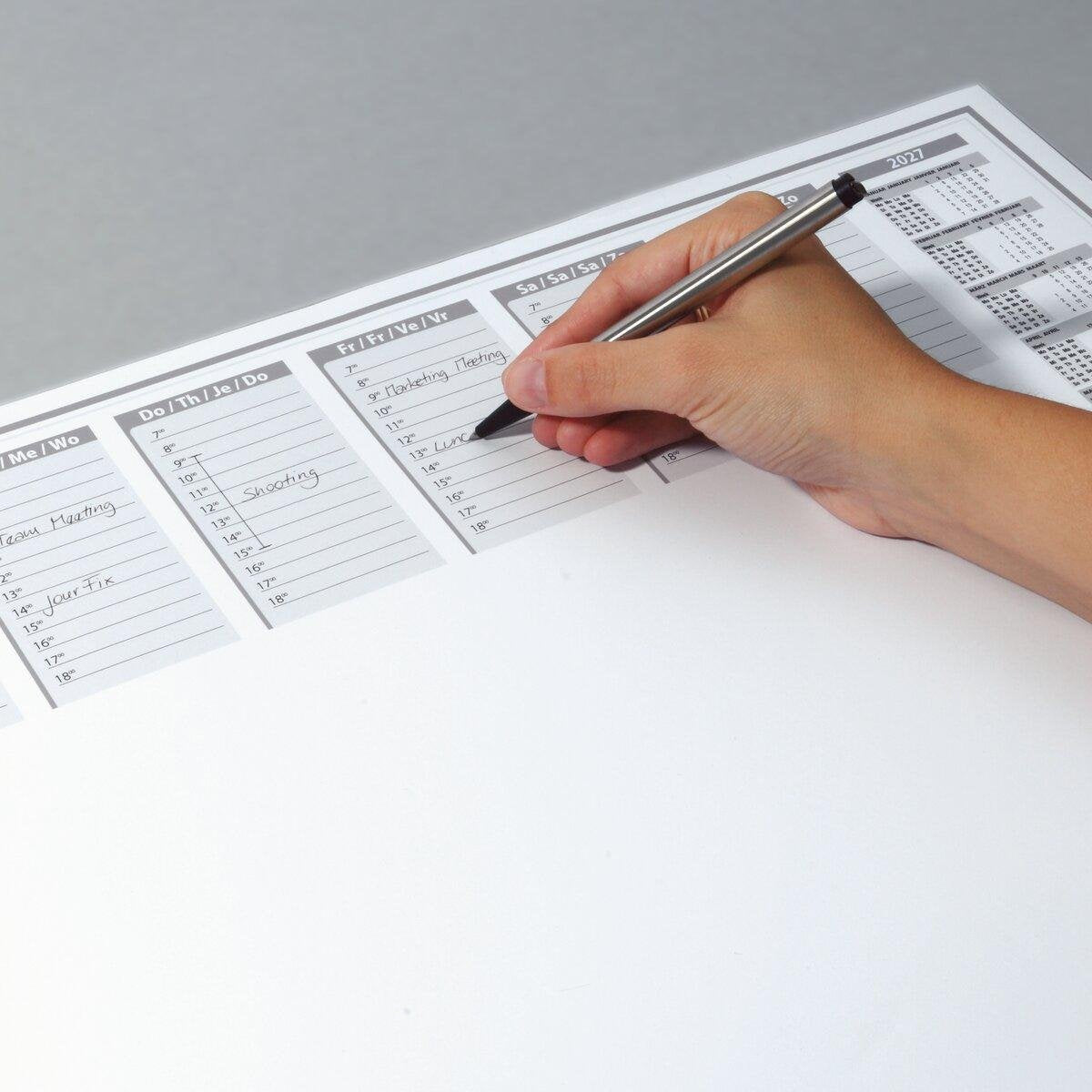 Sigel Alfombrilla De Escritorio Office 2026/2027 Blanco Papel 40 - A2