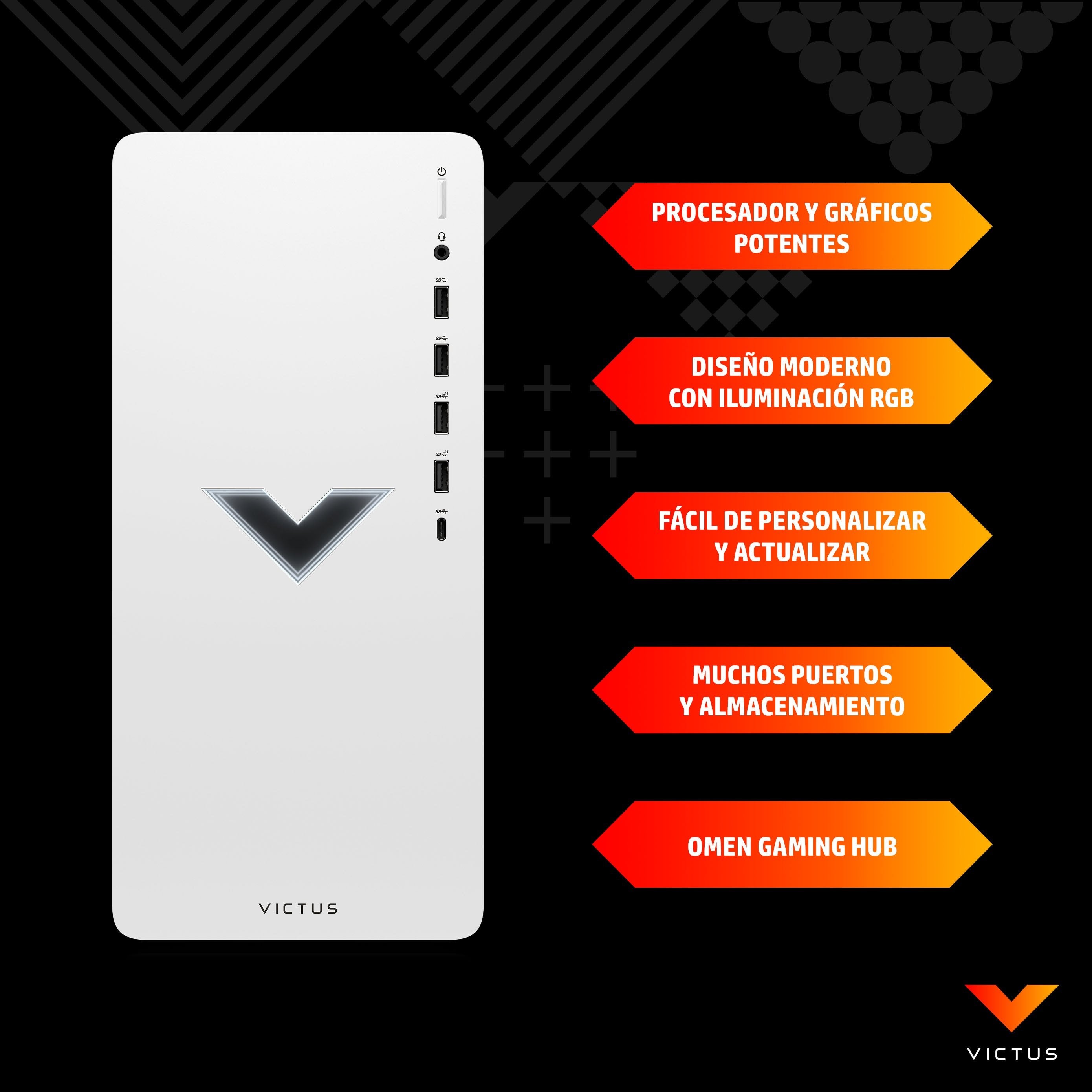 EAN 0196786500459 - Victus by HP 0108ns PC AMD Ryzen™ 5 5600G 16 GB DDR4-SDRAM 512 GB SSD AMD Radeon RX 6400 Windows 11 Home imagen 13