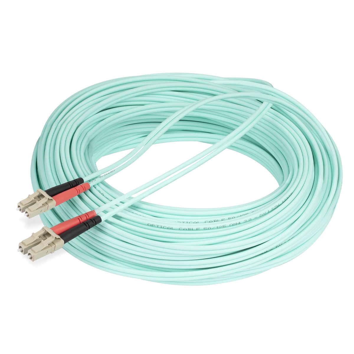 Startech.Com 450fblclc25 Cable De Fibra Optica 25 M Lc Om4 Color Aguamarina