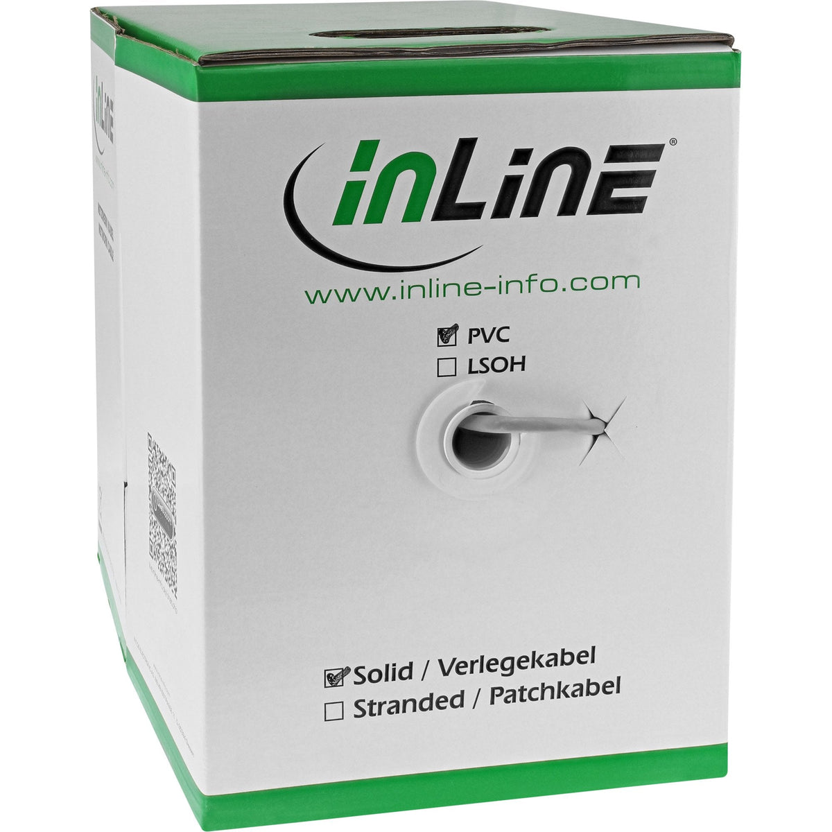 Cable De Instalación Sólido Inline F/Utp Cat.5e Awg24 Cca Pvc 100m