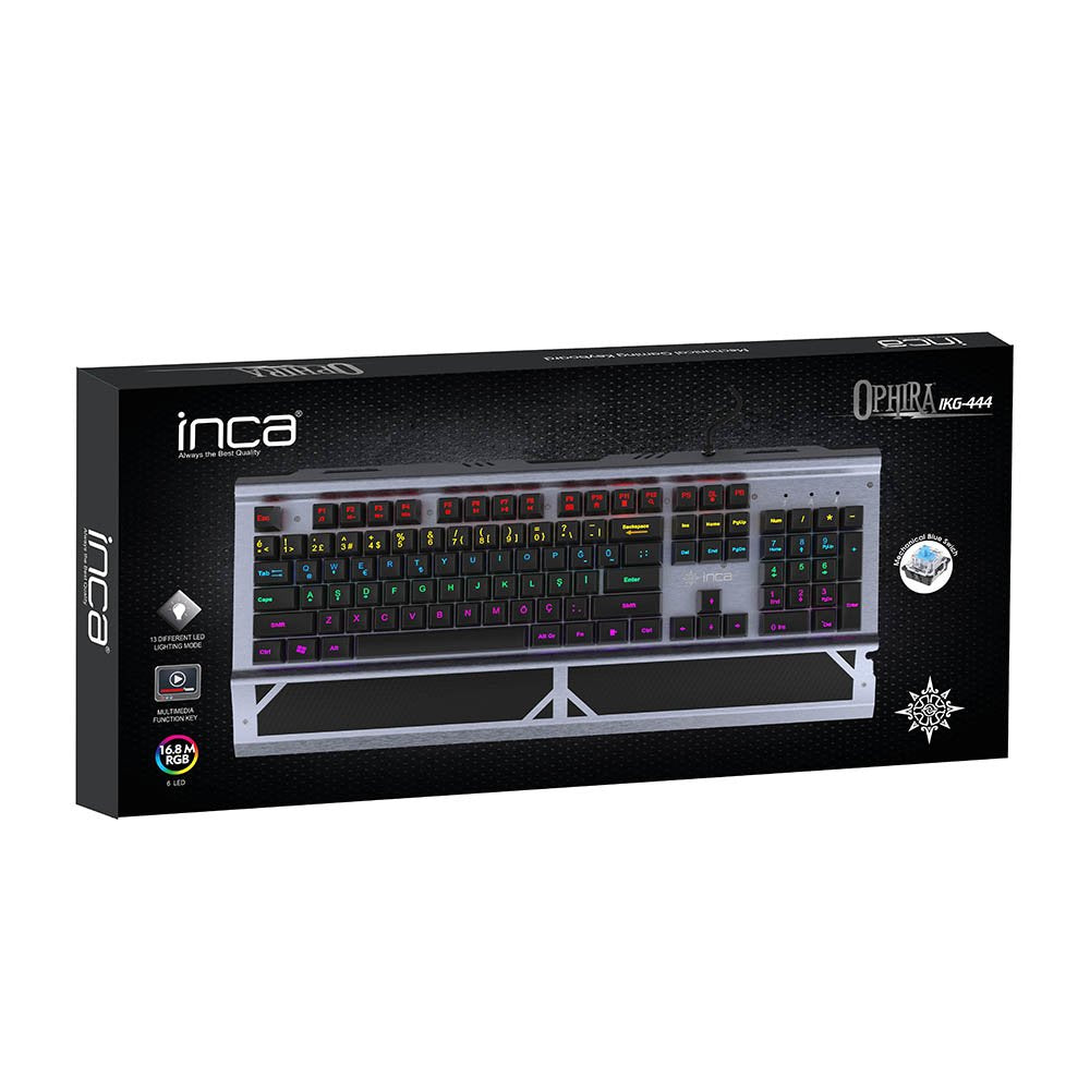 Teclado Aleman Inca Gaming Ikg-444 Mechanisch, Rgb Retail