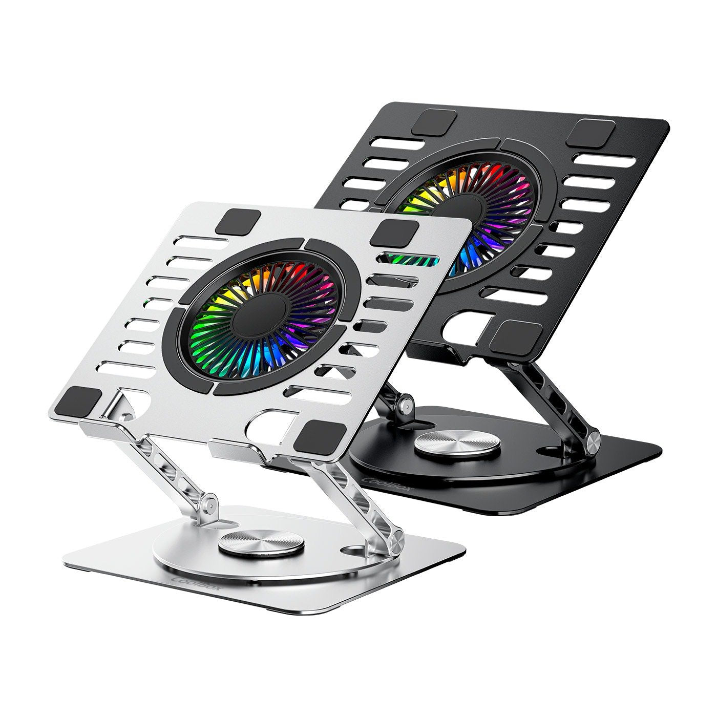 Coolbox Base Refrigeradora Coolair 1vrgb Aluminio Portatil 17.3" Negra