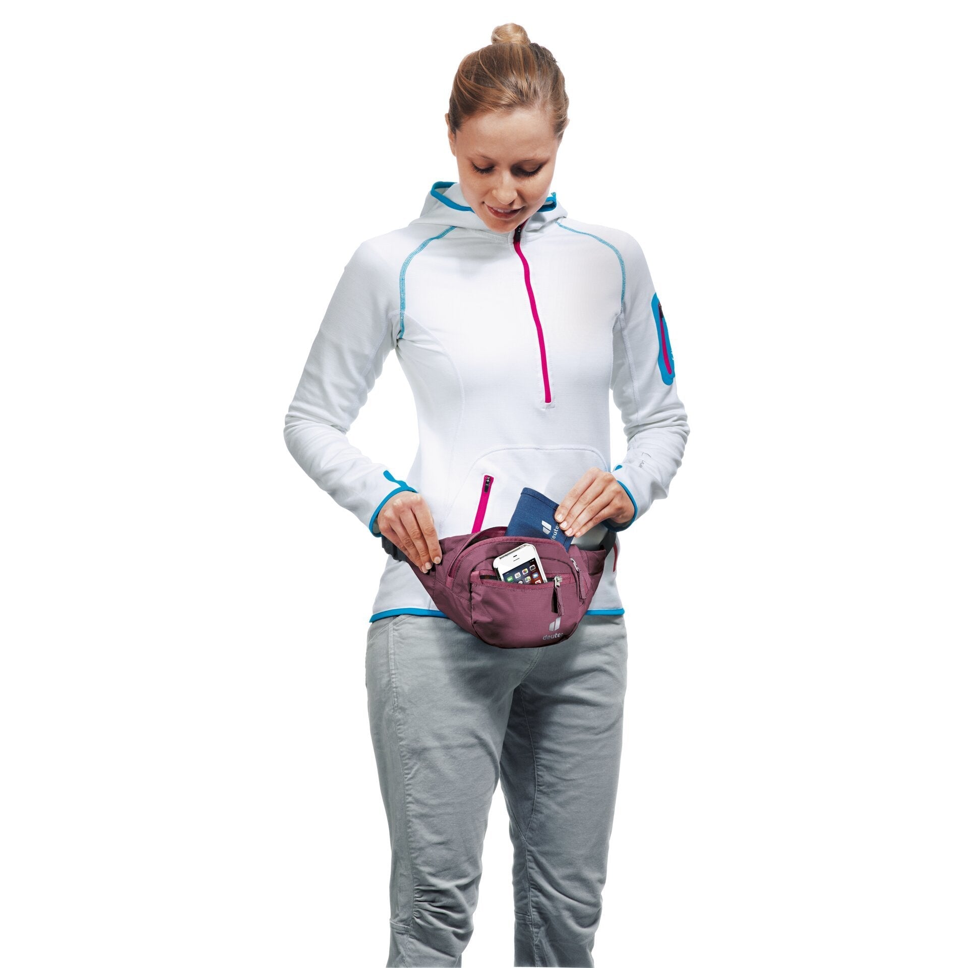 Deuter Belt I Riñonera Poliamida, Antidesgarros Rojo