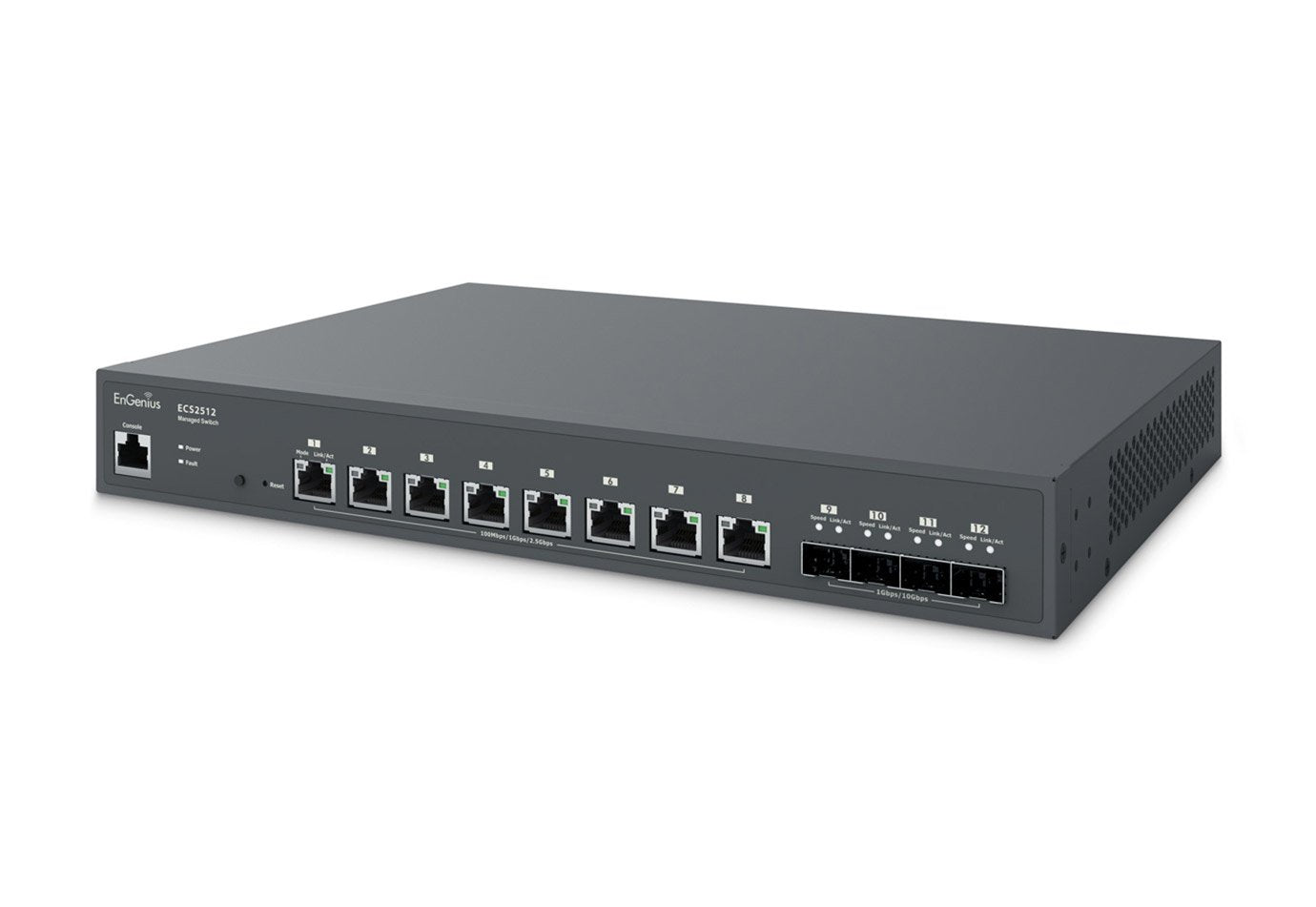 Engenius Ecs2512 Switch Gestionado L2+ 2.5g Ethernet (100/1000/2500) Negro