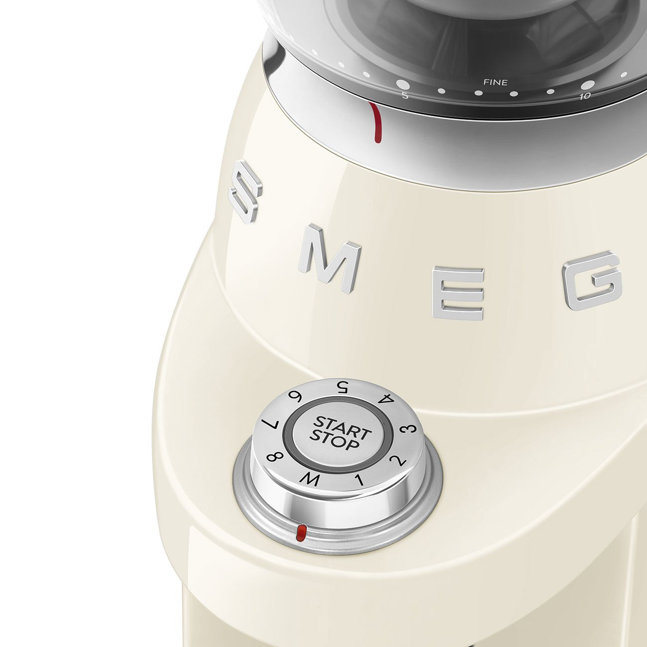 Smeg Kaffeemühle Cgf03creu, 15 Mahlgrade, 240g Bohnenbeh., 150w, Creme