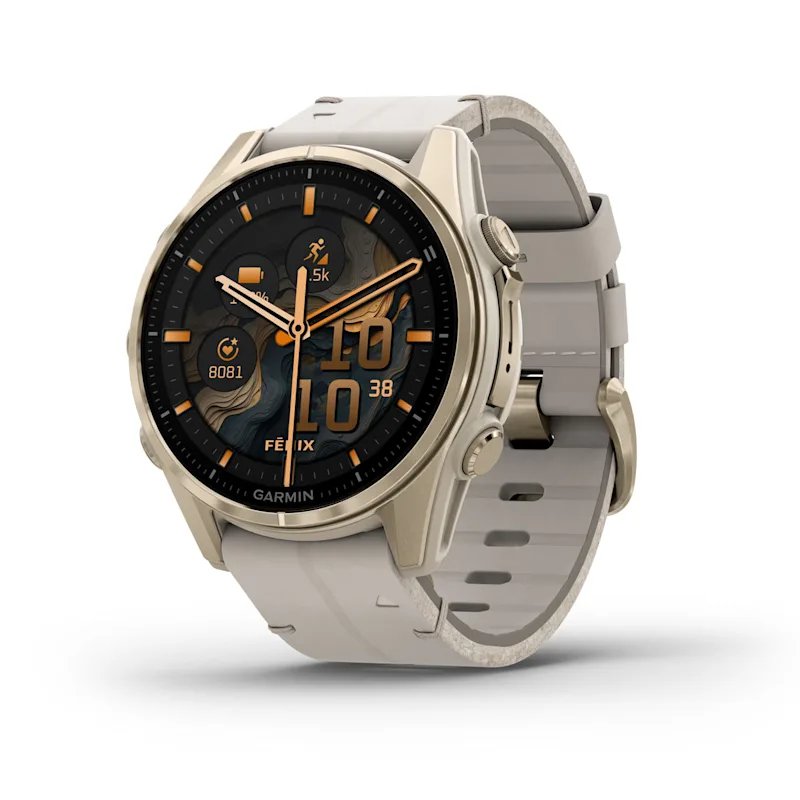 Smartwatch Garmin Fenix 8 3,3 Cm (1.3") Amoled 43 Mm Digital 416 X 416 Pixeles Pantalla Táctil Oro Wifi Gps (Satélite)