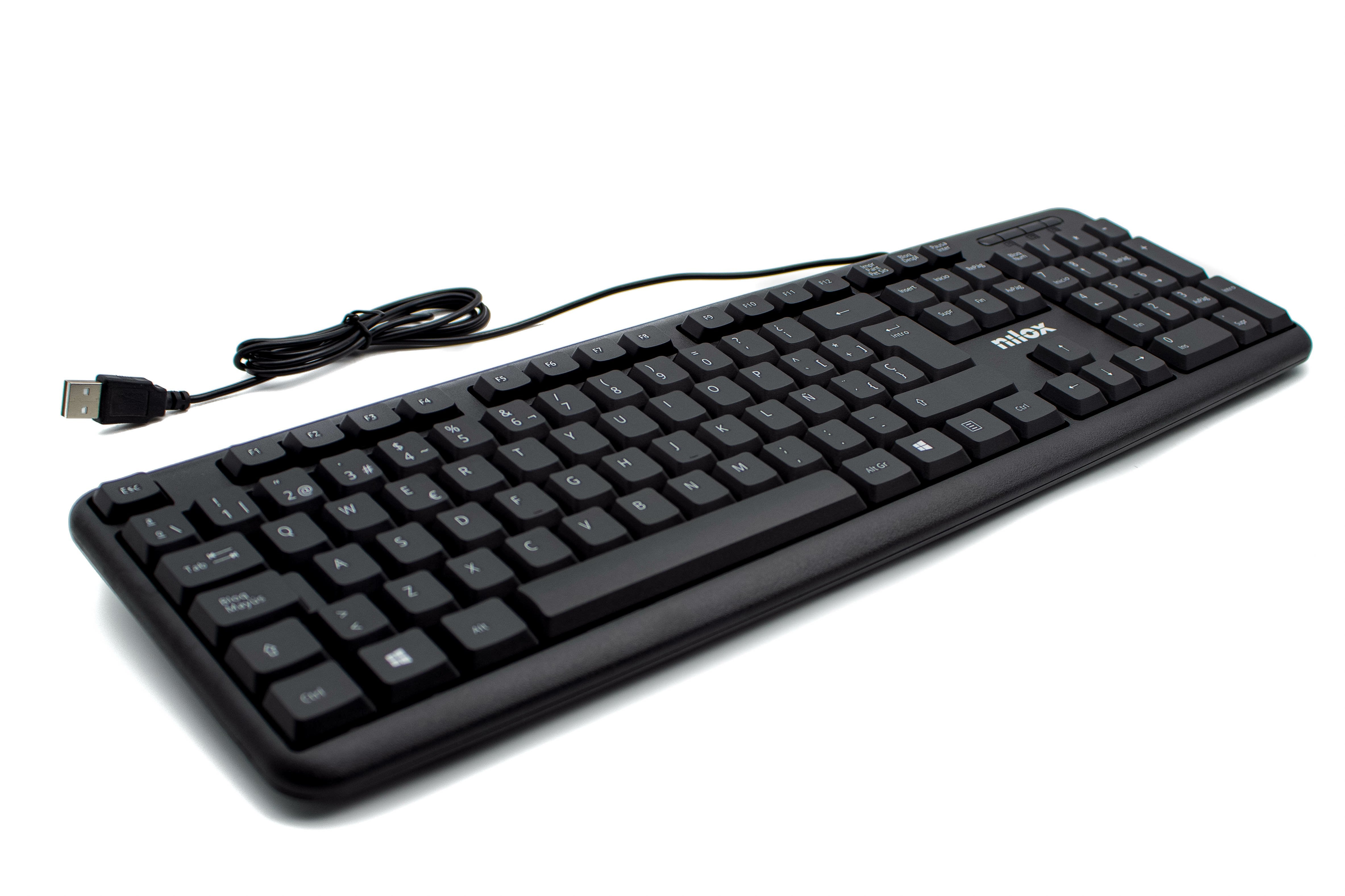 EAN 8436556146145 - Nilox NXKBE000002 teclado Universal QWERTY Español Negro imagen 10