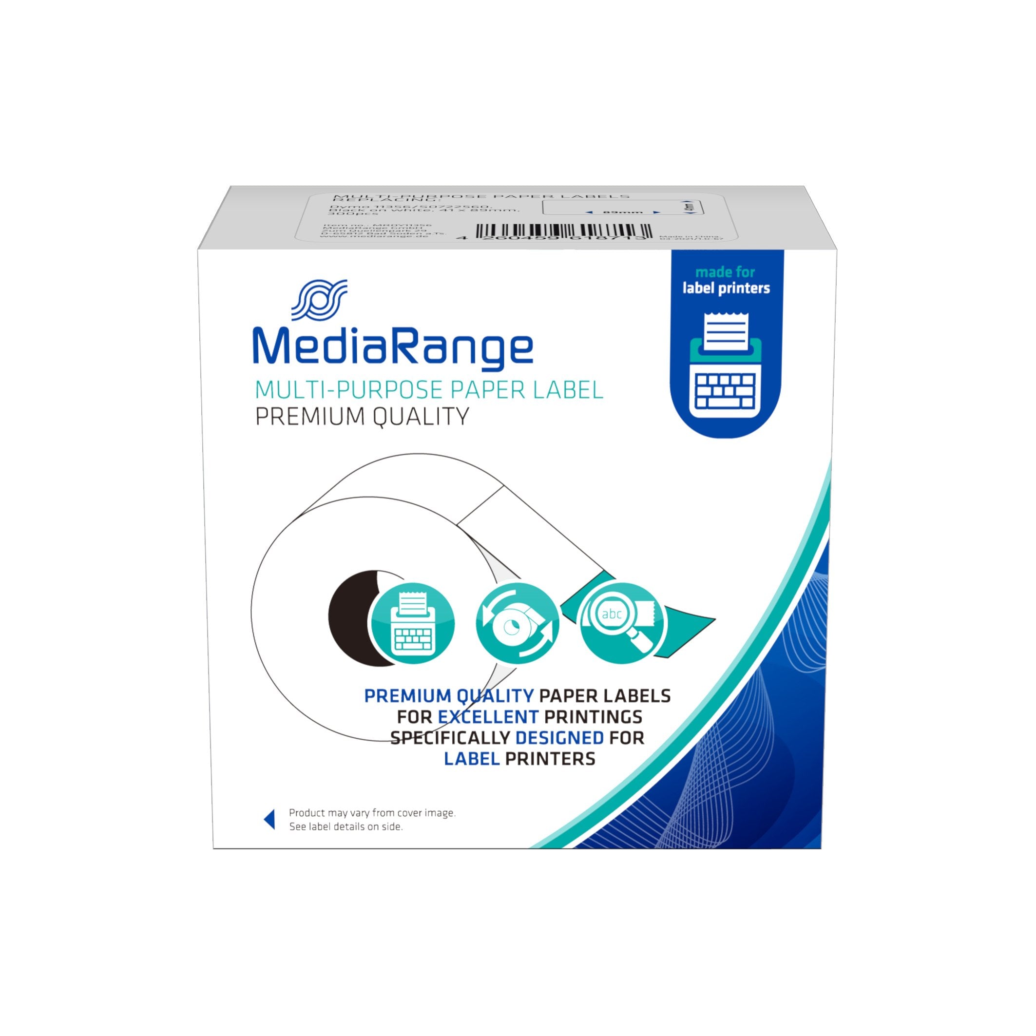 EAN 4260459618713 - MediaRange MRDY11356 etiqueta de impresora imagen 1