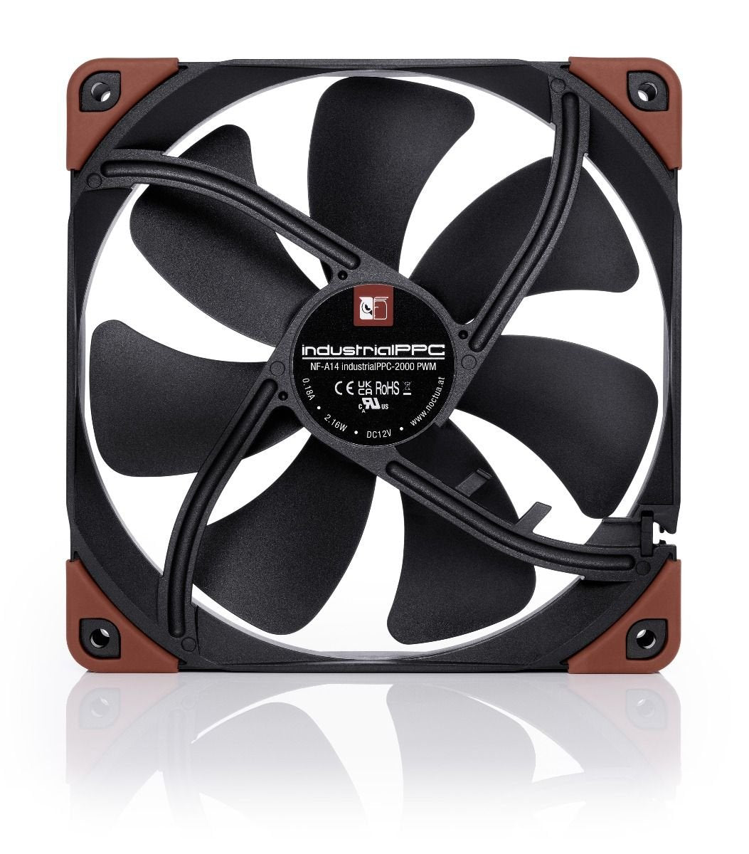 EAN 4716123315438 - Noctua NF-A14 INDUSTRIALPPC-2000 PWM Carcasa del ordenador Ventilador 14 cm Negro, Marrón 1 pieza(s) imagen 4