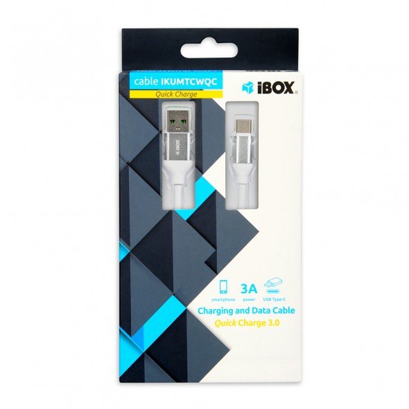 EAN 5901443055754 - iBox IKUMTCWQC cable USB USB 2.0 1,5 m USB A USB C Blanco imagen 3