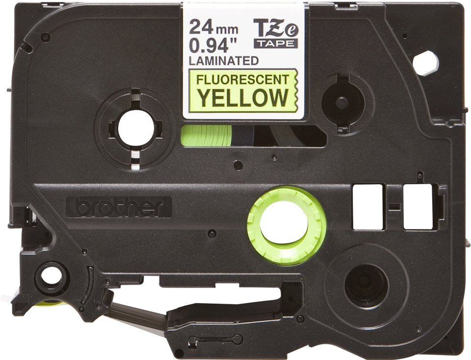 EAN 4977766692496 - Brother TZE-C51 cinta para impresora de etiquetas Negro sobre amarillo fluorescente imagen 3