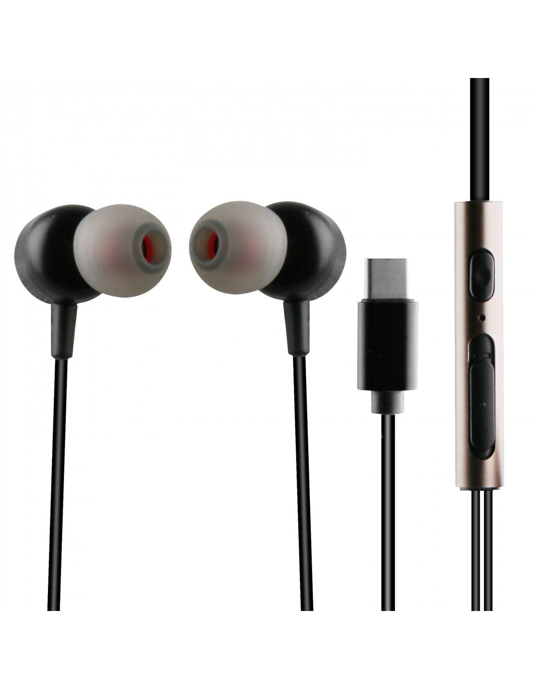 EAN 8426801154520 - Muvit M1C Auriculares Alámbrico Dentro de oído Llamadas/Música USB Tipo C Negro imagen 1