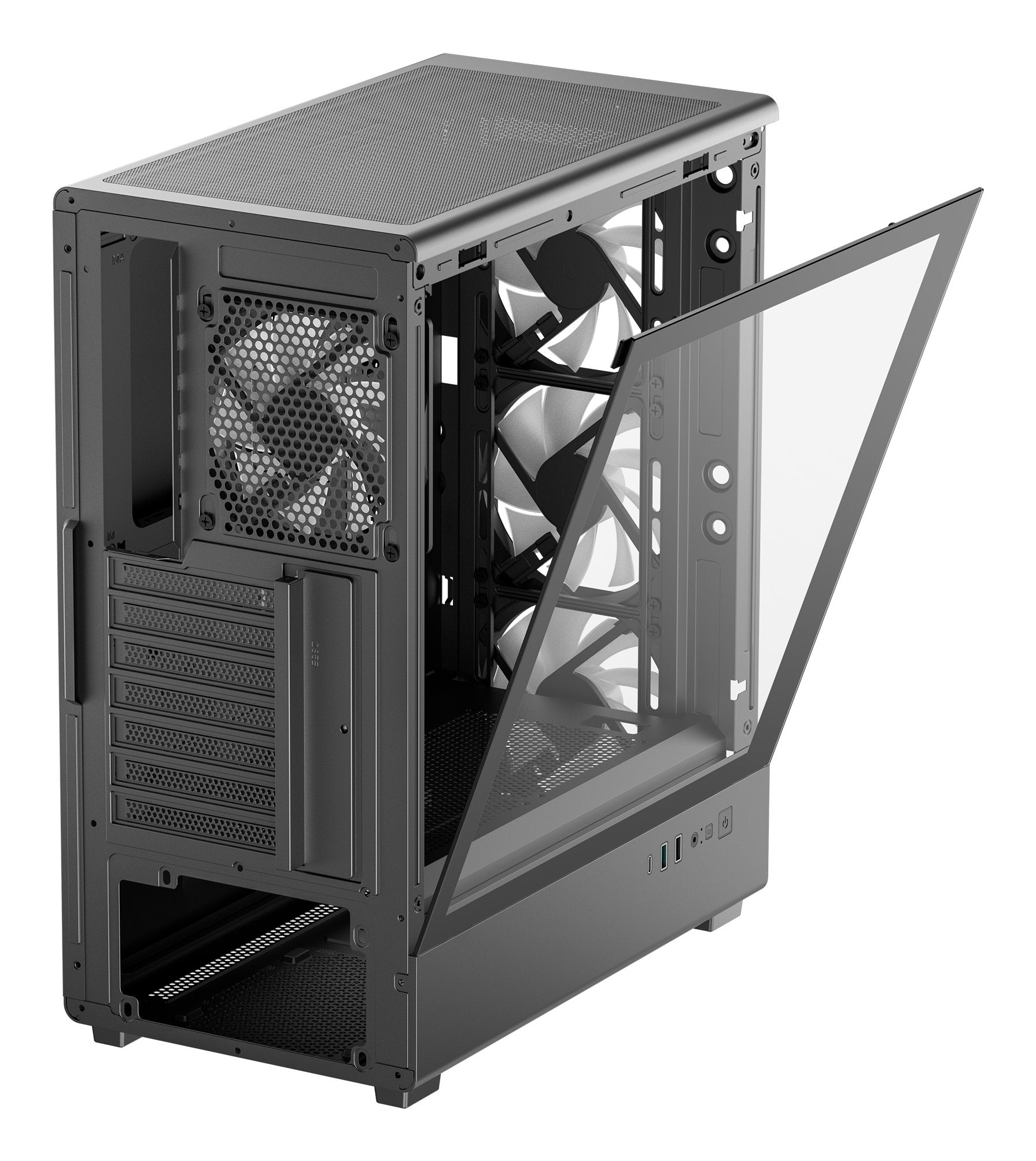 Deepcool R-Cc550bkana4-G Cc550 4f Mid Tower Case, Black