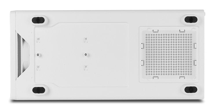 Caja Nox Semitorre Hyperflow Hummer Aero Argb Blanca Usb 3.0 Type C