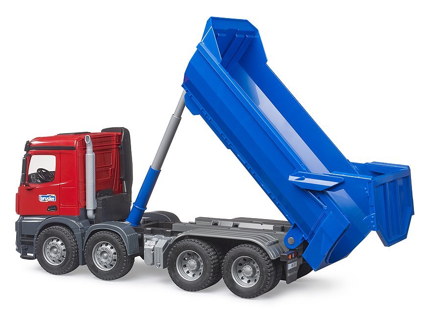 EAN 4001702036218 - BRUDER MB Arocs Halfpipe Kipp LKW imagen 5