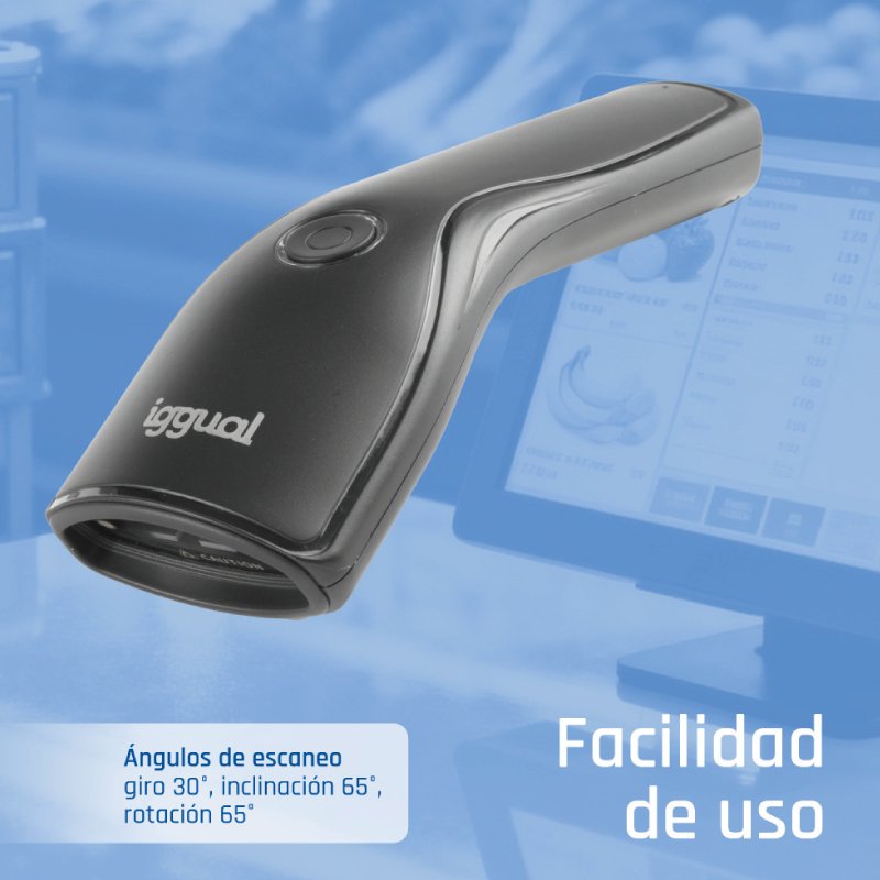 EAN 8435364320129 - iggual L1DUSB-B-AX Lector de códigos de barras portátil CMOS Negro imagen 10
