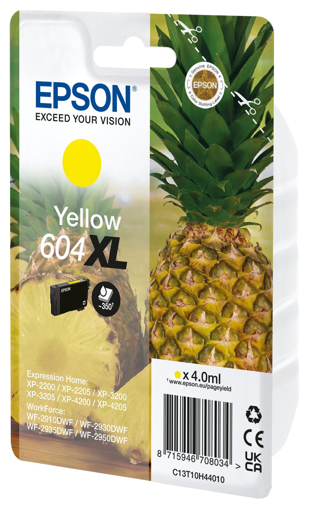 EAN 8715946708041 - Epson 604XL cartucho de tinta 1 pieza(s) Original Amarillo imagen 1