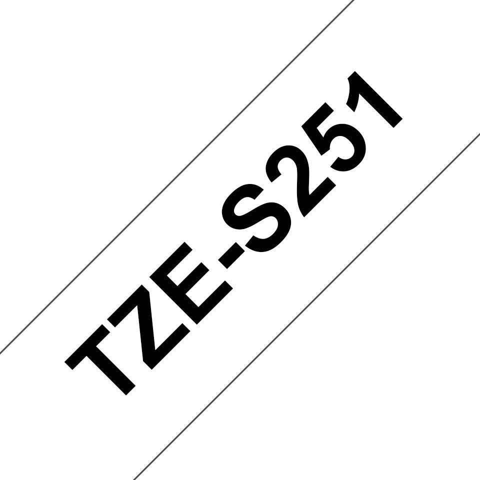 EAN 4977766692670 - Brother TZE-S251 cinta para impresora de etiquetas Negro sobre blanco TZ imagen 1