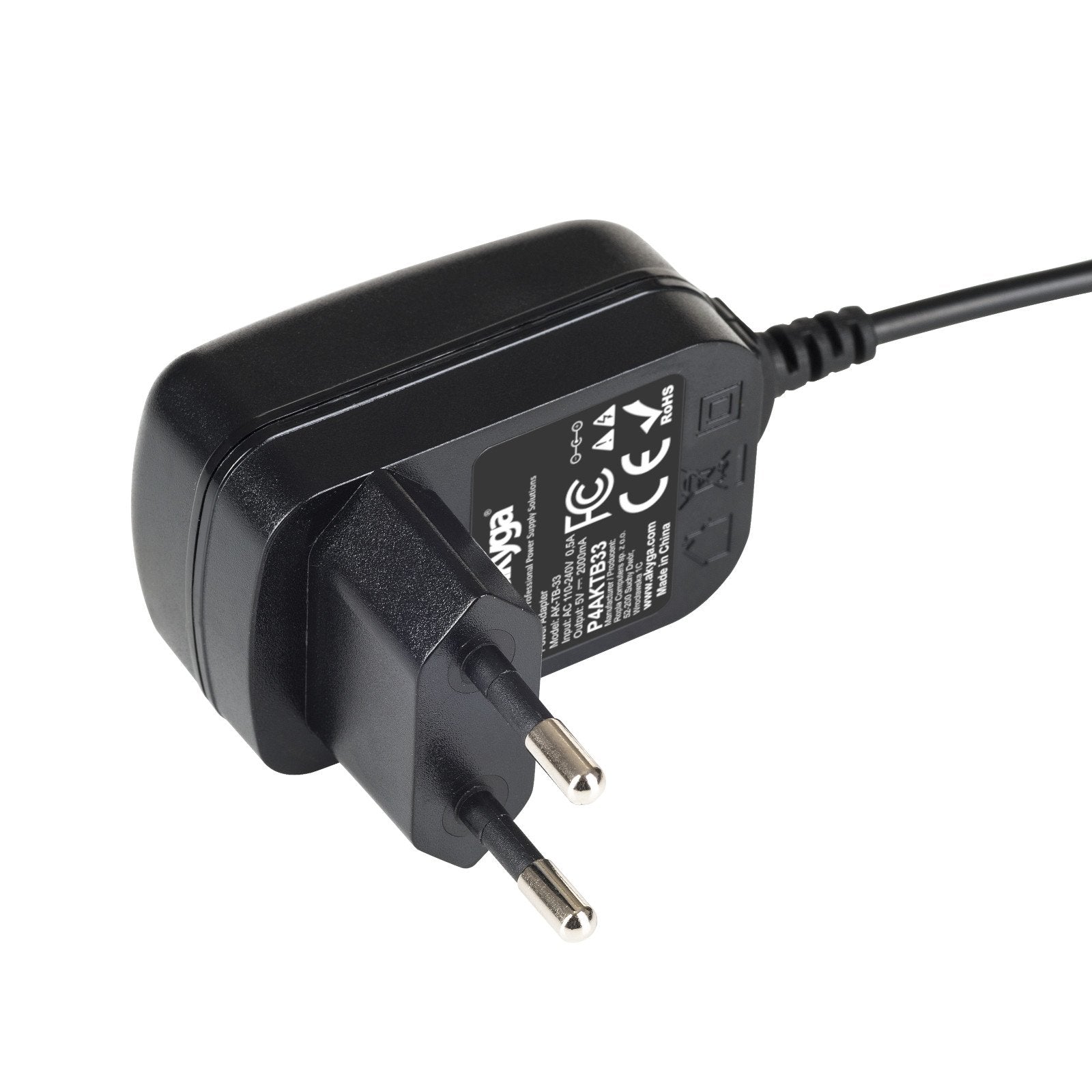 Akyga Adaptador De Corriente Universal Ak-Tb-33 5.0v / 2.0a 10w 5.5 X 2.5 Mm 1.5m