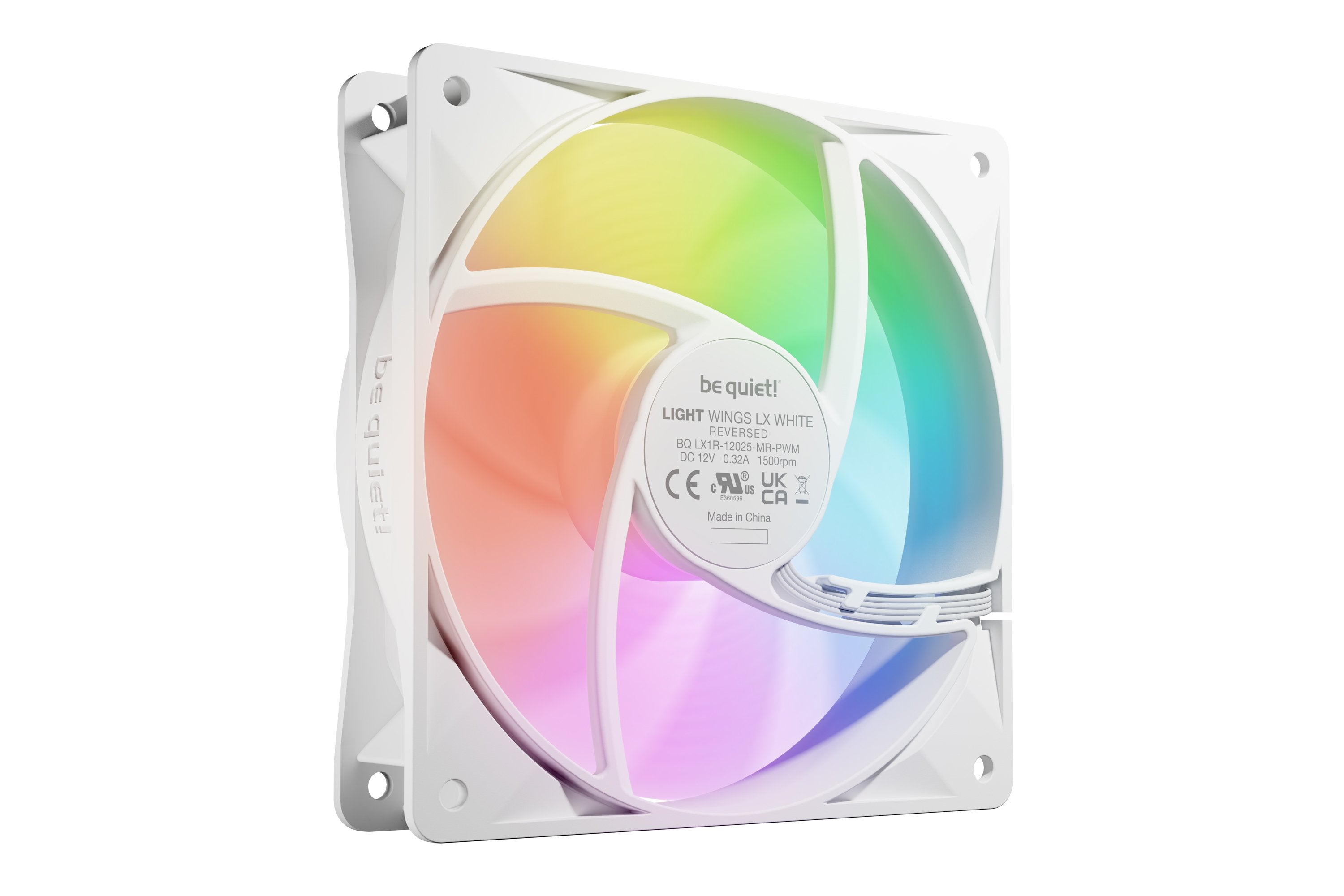 EAN 4260052192887 - be quiet! Light Wings LX 120 mm PWM Reverse White Carcasa del ordenador Ventilador 12 cm Blanco 1 pieza(s imagen 4