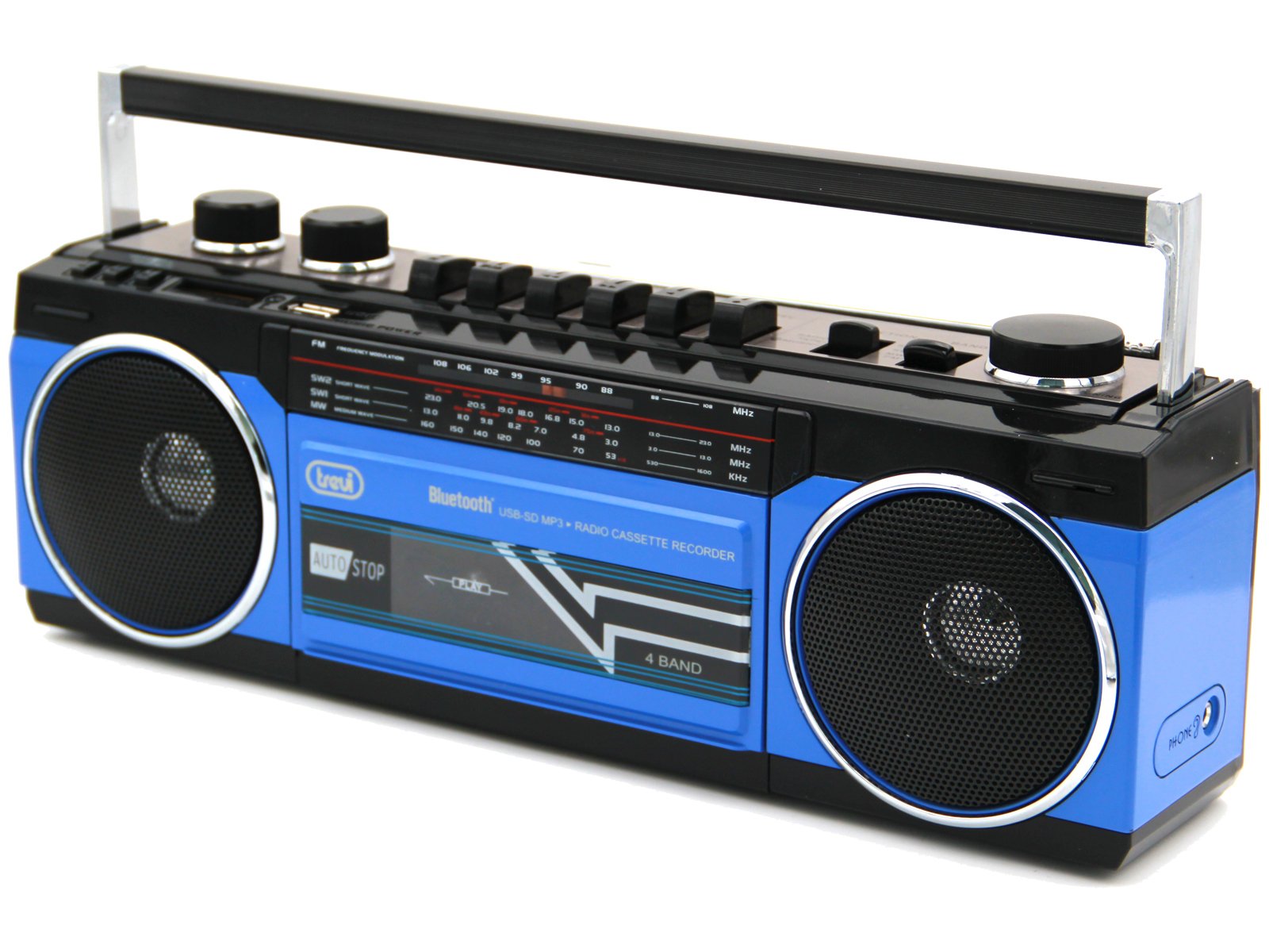 EAN 8011000018683 - Trevi RR 501 BT Personal Analógica Negro, Azul imagen 4