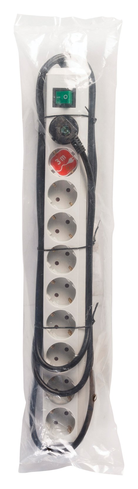 Regleta De Enchufes Eco-Line Brennenstuhl 10 Vías 3m Gris Claro