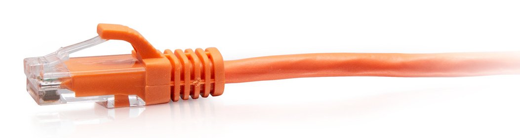 C2g 1ft (0.3m) Cat6a Snagless Unshielded (Utp) Slim Ethernet Network Patch Cable Orange Cable De Interconexión Rj-45 (M) A Rj-45 (M) 30 Cm 4.8 Mm Utp Cat 6a Moldeado Sin Enganches Naranja