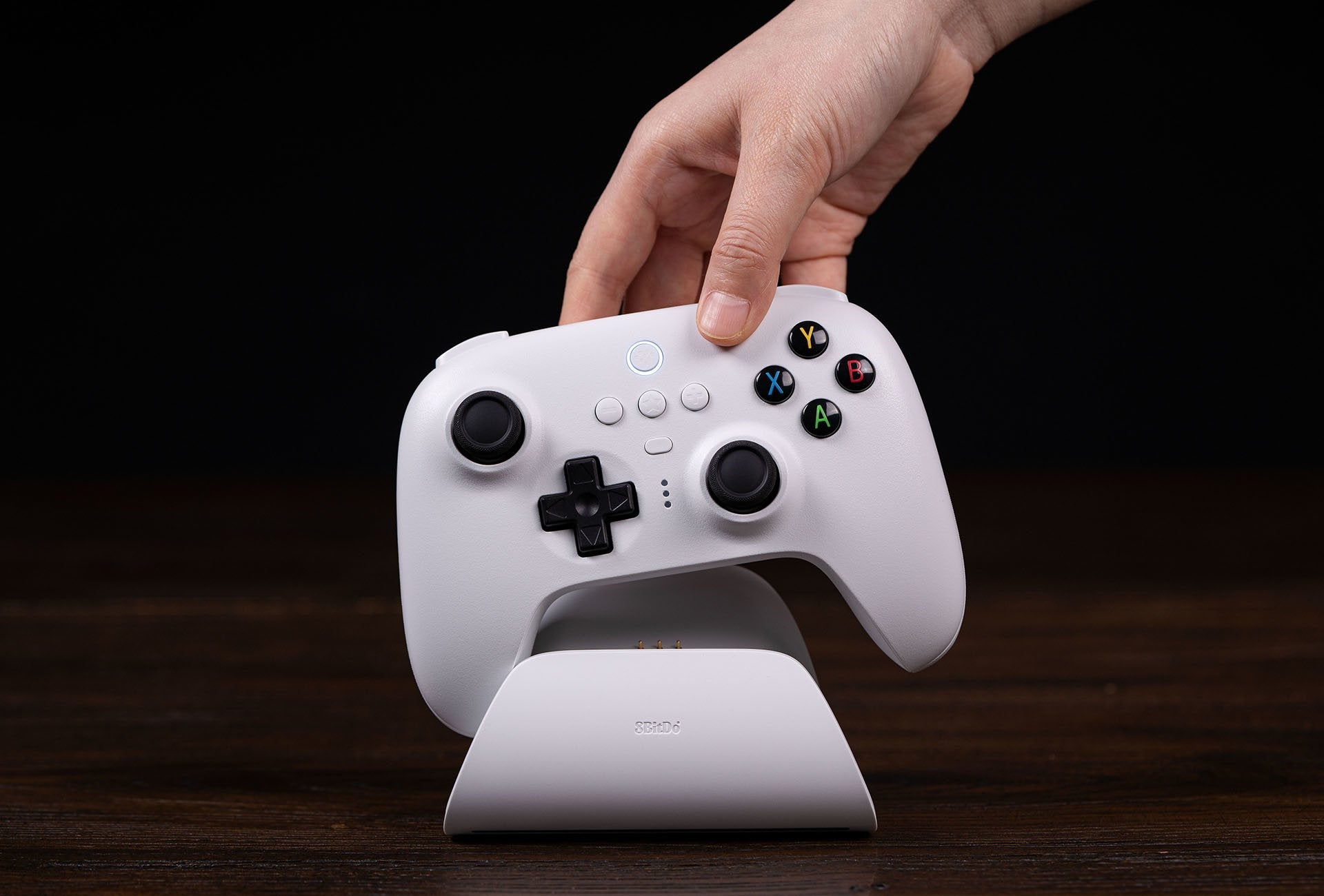 EAN 6922621502470 - 8Bitdo RET00315 mando y volante Blanco Bluetooth Palanca de mando Digital Android, PC imagen 4