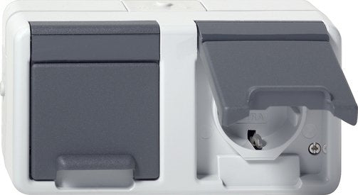 EAN 4010337092704 - GIRA 478130 toma de corriente Schuko Gris imagen 1